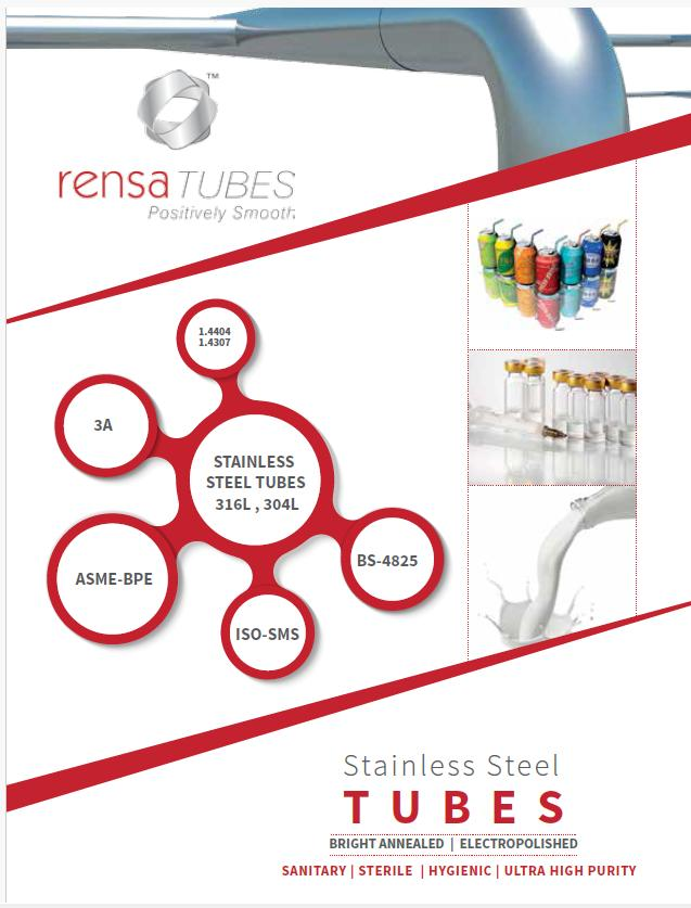 Rensa pharmaceutical tubes and fittings to ASME BPE